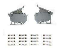 Hamiltion-Borne Porte Fusible, 2 Pièces À Fusibles Pour Rail Din-Support De Sécurité Maison 220 V Ac, Fusibles De Fusion Avec 12 Fusibles
