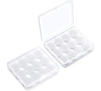 Hamiltion-Bouchon D'oreille,6 Paires Bouchon D'oreille En Silicone Réutilisables Antibruit Bouchons D'oreilles Bloquant Le Son Avec Étui Pour Sommeil,Concerts,Apprendre (Blanc)