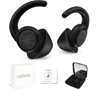 Hamiltion-Bouchon D'oreille Anti Ronflement-Boule Quies/Boules Quies En Silicone Sans Bpa,Protection Auditive Haute Atténuation (35db),2 Tailles (M/L),Idéal Pour Le Sommeil Et Fêtes,Noir