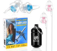 Hamiltion-Bouchon Oreilles Avion Avec Cordon De Sécurité[2 Paires]-Anti Pression,Préviter Douleurs Auditives Et Filtre Les Bruit Génants 25db,Réutilisables Boule Quies De Voyagede Pour 12+