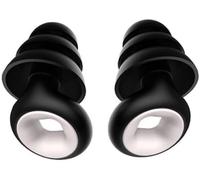 Hamiltion-Bouchons D'oreille Anti Bruit Réutilisables Bouchon D'oreille En Silicone Souple Protection Auditive Pour Le Sommeil Travail Études Concerts (Upgrade-Noir)