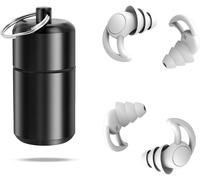 Hamiltion-Bouchons D'oreille Pour Dormir,2 Paires Bouchons D'oreille Antibruit 30db-40db,Confortables Antibruit En Silicone Réutilisable Pour Dormir,Dormeurs Latéraux,Anti Ronflement,Étudier ¿Gr