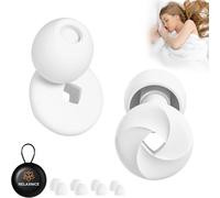 Hamiltion-Bouchons D'oreilles Pour Dormir-Protection Auditive-En Silicone Souple Réutilisable-Pour Un Sommeil Réparateur Et Une Réduction Du Bruit (Blanc,1 Paire)
