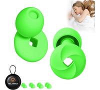 Hamiltion-Bouchons D'oreilles Pour Dormir-Protection Auditive-En Silicone Souple Réutilisable-Pour Un Sommeil Réparateur Et Une Réduction Du Bruit (Vert Pomme,1 Paire)