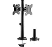 Hamiltion-Bp0109 Support D'Écran Double En Acier Pour Écrans Incurvés De 17 À 32" Noir