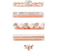 Hamiltion-Breloques De Bracelet De Montre 5pcs Charms Pour Bracelet Apple Watch Boucles D'anneaux Décoratifs Métal Charms D'anneau Décoratives Bracelet Montre Accessoire Brillant Compatible Avec