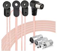 Hamiltion-Cable Antenne Radio Fm Interieur Dipôle 75 Ohm Connector F Cable Coaxiale Forme En Y 2M Pour Amplifiee Tuner Chaine Hifi Récepteur Stéréo Audio Vidéo Onkyo Denon Pioneer