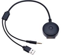 Hamiltion-Câble Audio Bluetooth Universel Pour Voiture Usb / 3.5mm Adaptateur D'interface Musicale Aux Compatible Avec B M W Séries 1, 2, 3, 3, 5, 6, 7, X1 X3 X4 X5 X6 E46 Et Mini Cooper R55 R56 R5