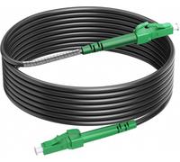 Hamiltion-Câble Blindé À Fibre Optique Lc/Apc Vers Lc/Apc, Simplex Singlex, Câble Patch À Fibre Optique Lc/Apc Vers Lc/Apc, 9/125 µm Os2 Ftth, 50 M, Pour L'Intérieur Et L'Extérieur, Noir