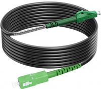 Hamiltion-Câble Blindé À Fibre Optique Lc/Apc Vers Sc/Apc Simplex Singlex, Câble Patch À Fibre Optique Lc/Apc Vers Sc/Apc, 9/125 µm Os2 Ftth, 50 M, Pour L'Intérieur Et L'Extérieur, Noir
