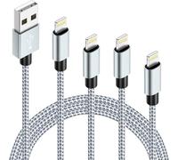 Hamiltion-Câble Chargeur Iphone, 4 Pack (3M 2M 2M 1M) Iphone Cable Lightning Apple Mfi Nylon Fast Chargeur Câble Compatible Iphone 14 13 12 Max Mini Pro Xs Xr 8 Plus 7 Plus 6S 5S 5C