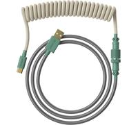 Hamiltion-Câble Coiled Câble Tressé À Double Gaine Fait À La Main Usb Type C Vers A Connecteur Aviator À 5 Broches Pour Clavier De Jeu Mécanique Custom Supporte La Charge Rapide 20W (9009)