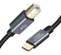 Hamiltion-Câble D'Imprimante Usb-C 2 M, Câble Usb C Vers Usb B 2.0, Câble Usb-C Vers Usb Type B, Compatible Avec Macbook Pro, Hp, Canon, Brother, Imprimantes Samsung, Etc. Pvc Avec Boîtier En