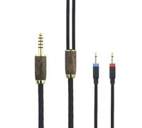 Hamiltion-Câble Équilibré De 4,4 Mm 6N Occ En Cuivre Plaqué Argent Avec Coque En Bois De Noyer Compatible Avec Monolith M1060, M1060C, M565, M565, Pour Casque Audioquest Nighthawk (2 X 2,5 Mm)
