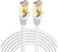 Hamiltion-Câble Ethernet Cat 7A Lszh De 15M 10Gbps Max 1000Mhz Câble Réseau Sftp Pimf Blindage Compatible Avec Routeur Switch Modem Décodeur Tv Box Ps5 Ps4 Xbox Console De Jeux Pc Connecteurs Rj45