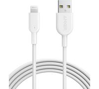 Hamiltion-Cable Iphone, Powerline Ii Câble Lightning Vers Usb Résistant Certifié Mfi Pour Iphone Xs/Xs Max/Xr/X/8/8 Plus/Se/7/7 Plus/6S/6/6 Plus/5S/5/Ipad Pro(Blanc, 1,8M)