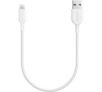 Hamiltion-Cable Iphone, Powerline Ii Câble Lightning Vers Usb Résistant Certifié Mfi Pour Iphone Xs/Xs Max/Xr/X/8/8 Plus/Se/7/7 Plus/6S/6/6 Plus/5S/5/Ipad Pro(Blanc, 0,3M)