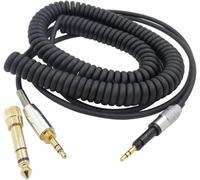 Hamiltion-Câble Pour Casque D'Écoute Cordon Audio Spiralé Compatible Avec Sennheiser Hd6Dj/Hd6/Hd7/Hd8/Hd598/Hd595-Rallonge Avec Adaptateur 6.35Mm, 2.5Mm À 3.5Mm Mâle