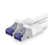 Hamiltion-Câble Réseau Cat.7 20M-Blanc-1 Pièce-Câble Patch Cat7 (Sftp/Pimf/Lszh) Câble Brut 10 Gb/S Avec Connecteur Rj 45 Cat.6A-1 X 20 Mètres Blanc
