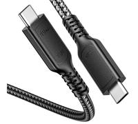 Hamiltion-Câble Thunderbolt 4 1M, 240W Charging 40Gbps High Speed Usb C Cable Supporte 8K@60Hz Display Pour Thunderbolt 3/Usb4, Iphone 15 Pro, Macbook, Ipad Pro