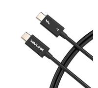 Hamiltion-Câble Thunderbolt 4, Usb-C Compatible Avec Thunderbolt 3/Usb4, Supporte 8K@60Hz (Double 4K@60Hz), 40 Gbps Transfert Dati, Pd100W (20 V/5 A), Pour Macbook Pro/Air Imac Mac Laptop Pc.(0.8M)