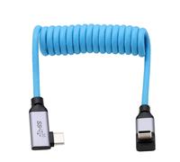 Hamiltion-Câble Usb De Type C Usb-C 20 Gbit/S Pd 100 W 4K 60P Pour Samsung Ssd Bmpcc 6K Gh6 Zcam R5 R6 Mark Ii A7C Fx3 Fx30 Appareil Photo Iphone 15 Moniteur De Téléphone, Spiralé Jusqu'À Angle Droit