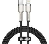 Hamiltion-Cafule Series Câble De Données En Métal Type C Vers Lightning Pd 20 W 1 M Noir