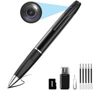 Hamiltion-Caméra Espion Caméra Cachée Stylo 1080P Mini Caméra De Poche Avec Carte 32 Go Caméra Stylo Avec Enregistrement Vidéo Prise De Photo Et 150 Mins D'Autonomie De La Intérieur Extérieur