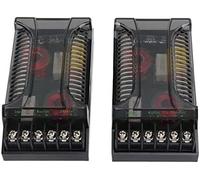 Hamiltion-Car Audio Passive Crossover, 2Pcs 2 Way Car Audio Crossover Protection Contre Les Surintensités Dissipation Thermique Universelle Haut-Parleur Diviseur De Fréquence