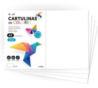 Hamiltion-Cartulina De Colores,Cartulina A3,Folios Colores 180gr,Bloc Cartulina Colores Intensos,Ideal Para Manualidades,Imprimir Tus Documentos Y Diseños Creativos · (50 Hojas,Blanco)
