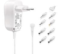 Hamiltion-Cc50222 Bloc D'Alimentation Universel (Commutateur Rotatif 3V 12V) Avec 9 Adaptateurs,Y Compris Usb,Max. 1000Ma,Blanc