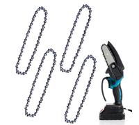 Hamiltion-Chaînes De Tronçonneuse, 4 Pièces 6 Pouces Chaînes De Scie, Faible Rebond Compatible, Chaîne Pour Mini Tronçonneuse, Remplacement Chaîne Universelle Pour Garniture De Bois Garniture De Jard