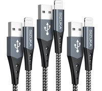 Hamiltion-Chargeur Cable, 3 Pack 1M+1M+2M, Apple Câble Lightning Mfi Certifié Nylon Chargeur Rapide Iphone Compatible Pour Iphone 14 13 12 Max Xr 8 7 Plus Pro Mini 6S 5S 5C