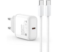 Hamiltion-Chargeur Rapide Iphone,20w Chargeur Usb C Et 2m Tpye C Nylon Câble,Pd 3.0 Adaptateur Secteur,Usb C Mural Alimentation Compatible Avec Iphone15/15 Pro/15 Pro Max/Ipad/Samsung Galaxy S24/S23/