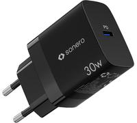 Hamiltion-Chargeur Usb-C, 1x 30 Watts Port Usb-C, Gan Chargeur Rapide, Alimentation Usb, Chargeur De Téléphone Portable Avec Détection Automatique Du Courant De Charge, Noir