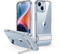 Hamiltion-Coque À Béquille En Métal Compatible Avec Iphone 14 Plus, Support À 3 Modes, Protection De Qualité Militaire, Chargeable Par Induction, Dos Fin Avec Béquille Brevetée, Transparent