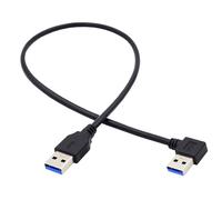 Hamiltion-Cy 0,4 M À Angle Droit 90 Degrés Usb 3.0 Type A Mâle Droit Type A Mâle Câble De Données