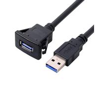 Hamiltion-Cy Câble Auxiliaire Usb 3.0 Pour Tableau De Bord Étanche 1 M