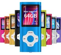 Hamiltion-Digital, Compact Et Portable Lecteur Mp3/Mp4 (Max Support 64 Gb) Avec Photo Viewer, E-Book Reader Et Radio Fm Enregistreur Vocal Et Vidéo Vidéo En Darkblue ¿ Bleu Foncé
