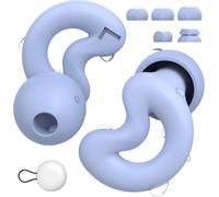 Hamiltion-Ear Plugs For Sleeping Noise Cancelling Up To Nrr49db-Ultra Soft,Reusable Silicone Ear Plugs For Sleep Snoring Blocking,Side Sleepers-10 Ear Tips In Xs/S/M/L/Double Layer Tranquil Blue