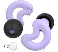 Hamiltion-Ear Plugs For Sleeping Noise Cancelling Up To Nrr49db-Ultra Soft,Reusable Silicone Ear Plugs For Sleep Snoring Blocking,Side Sleepers-10 Ear Tips In Xs/S/M/L/Double Layer-Purple+Black