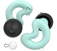 Hamiltion-Ear Plugs For Sleeping Noise Cancelling Up To Nrr49db-Ultra Soft,Reusable Silicone Ear Plugs For Sleep Snoring Blocking,Side Sleepers-10 Ear Tips In Xs/S/M/L/Double Layer-Green+Black