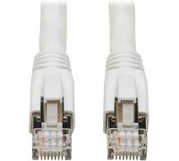 Hamiltion-Eaton Câble Réseau Sans-Accroc Cat8, Câble Patch Réseau Certifié 25G/40G, 22 Awg S/Ftp, Poe, 7,6 M, Blanc (N272-025-Wh)