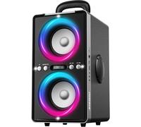Hamiltion-Enceinte Bluetooth 200W Puissante, Haut-Parleur Bluetooth Party Speaker Avec Super Bass, Led Light Show, Enceintes Tws Sans Fil, Lecture Usb/Tf Carte/Aux, Pour Extérieur, Maison, Fêtes, Cam