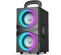 Hamiltion-Enceinte Bluetooth Portable Puissante, Party Haut Parleur Bluetooth 80W Peak, Super Basses, Avec Lumière Led, Enceinte Bluetooth Stéréo Tws Haut Volume 100 Db, Autonomie De 18 Heures, Pour