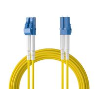 Hamiltion-Fiber Patch Cable-Lc To Lc Os2 10Gb/Gigabit Singlemode Jumper Duplex 9/125 Lszh Fiber Optic Cord For Smf Sfp Transceiver, Yellow, 3-Meter(13-Ft)
