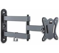 Hamiltion-Fm12-100 Support Mural Pour Tv Avec 33-69Cm (13-27), Vesa: 100X100, Basculable: 3°/-12°, Pivotement: +/-90°, Distance Du Mur: 65-408Mm, Charger Max: 25Kg, Noir