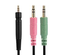 Hamiltion-Game One Game Zero Pc 373D Gsp 350 Câble Audio De Rechange, Compatible Avec Casque Sennheiser, Cordon Jack Stéréo Mâle De 3,5 Mm Vers 2,5 Mm, 2 Mètres, Sans Micro/Télécommande En Ligne, Noi