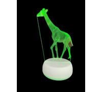 Hamiltion-Girafe 3d Optical Illusion Cadeau Lampe Veilleuse-2 Fonctions 7 Couleurs Rvb Coloré Usb Charge Ou Pile Aa-Plaque De Cristal Acrylique Lampe Décorative 3d Drôle (Girafe)¿