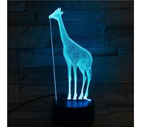 Hamiltion-Girafe Veilleuse 3d En Acrylique-Lampe De Table Led Usb R2d2-7 Couleurs Changeantes-Décoration De Chambre À Coucher-Cadeau (Girafe)¿